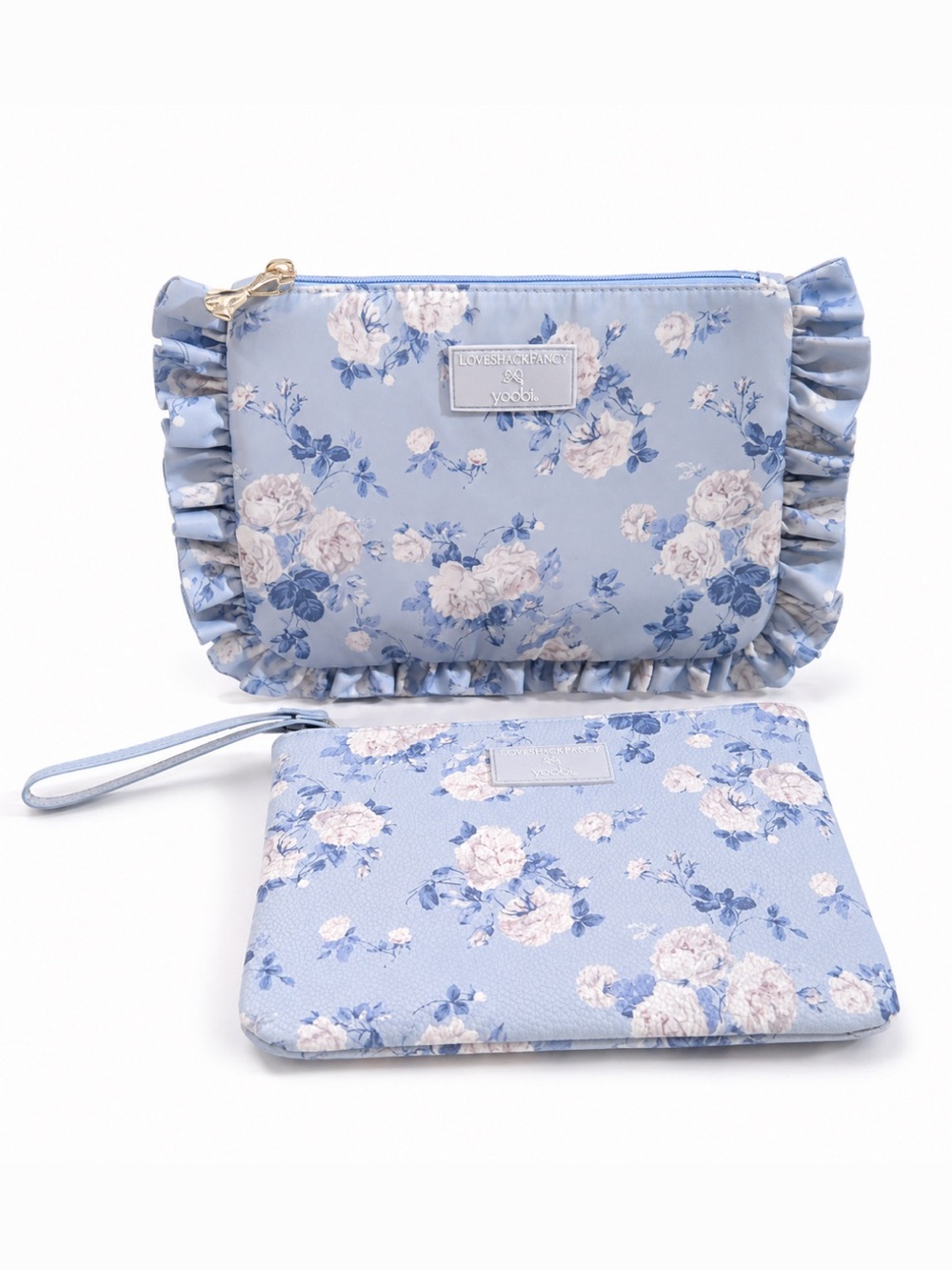 LoveShackFancy Pouch Everblooming Rosettes Set of 2